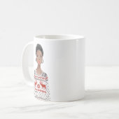 水パーソナライズされた色イメージクリスマスマグ コーヒーマグカップ (正面左)