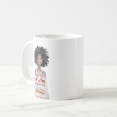 水パーソナライズされた色イメージクリスマスマグ コーヒーマグカップ (正面左)