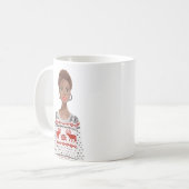 水パーソナライズされた色イメージクリスマスマグ コーヒーマグカップ (正面左)