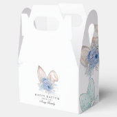 水パーソナライズされた色イースターバニー耳 フェイバーボックス (オープン)