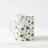 水パーソナライズされた色ガーデニングコーヒーマグ コーヒーマグカップ (正面左)