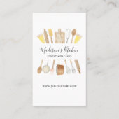 水パーソナライズされた色キッチンベーキング器具 名刺 (正面)