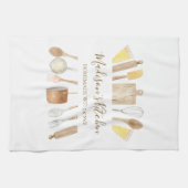 水パーソナライズされた色キッチン料理器具 キッチンタオル (横)