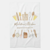 水パーソナライズされた色キッチン料理器具 キッチンタオル (縦)