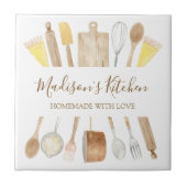 水パーソナライズされた色キッチン料理器具 タイル (正面)