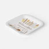 水パーソナライズされた色キッチン料理器具 ペーパープレート (傾斜あり)