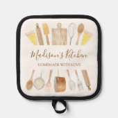 水パーソナライズされた色キッチン料理器具 鍋敷き (正面)