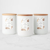 水パーソナライズされた色クッキーベーキング フードラベル (ボトル)