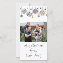 水パーソナライズされた色クリスマスカード