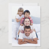 水パーソナライズされた色クリスマスリース写真 シーズンカード (裏面)