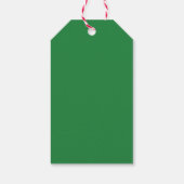 水パーソナライズされた色クリスマス格言 ギフトタグ (裏面)