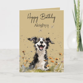 水パーソナライズされた色コ縁どリー カード