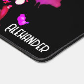 水パーソナライズされた色タイガー頭 デスクマット (コーナー)