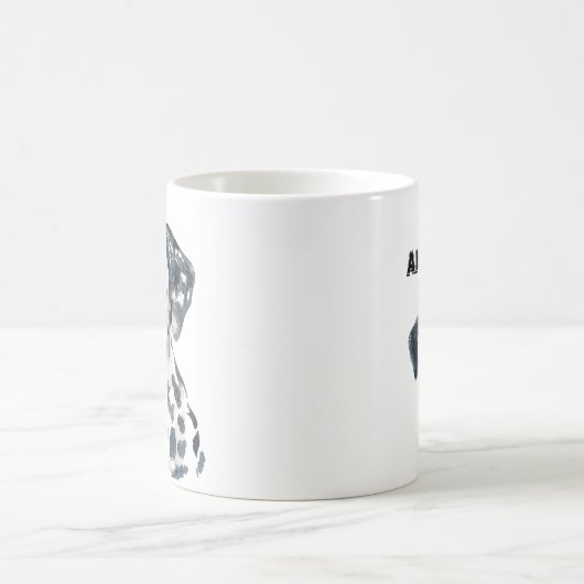 水パーソナライズされた色ダルマチア コーヒーマグカップ (中央)