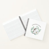 水パーソナライズされた色バニーラビットジャーナル ノートブック (内部)