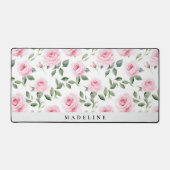 水パーソナライズされた色バラ デスクマット (正面)