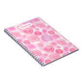 水パーソナライズされた色バラ ノートブック (右側)