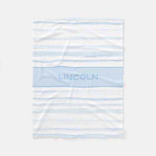 水パーソナライズされた色フリース フリースブランケット (正面)