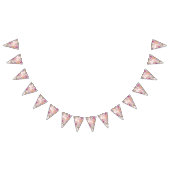 水パーソナライズされた色フローラパーティーバンティング バンティングフラッグ (全)