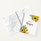 水パーソナライズされた色フローラレシピ ノートブック (内部)