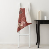 水パーソナライズされた色フローラ感謝祭 シェルパブランケット (インサイチュ)