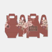 水パーソナライズされた色フローラ感謝祭 フェイバーボックス (折り畳みなし)