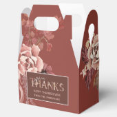 水パーソナライズされた色フローラ感謝祭 フェイバーボックス (オープン)