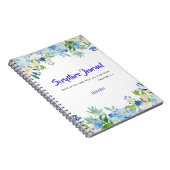 水パーソナライズされた色フローラ聖なる書物、 経典ジャーナル ノートブック (右側)