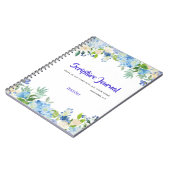 水パーソナライズされた色フローラ聖なる書物、 経典ジャーナル ノートブック (左側)