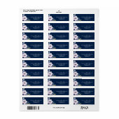 水パーソナライズされた色ボホフローラ差出人住所 ラベル (フルシート)