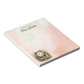 水パーソナライズされた色ポッサムの机から ノートパッド (アングル)