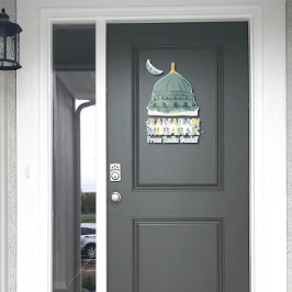 水パーソナライズされた色モスクラマダンムバラク シール