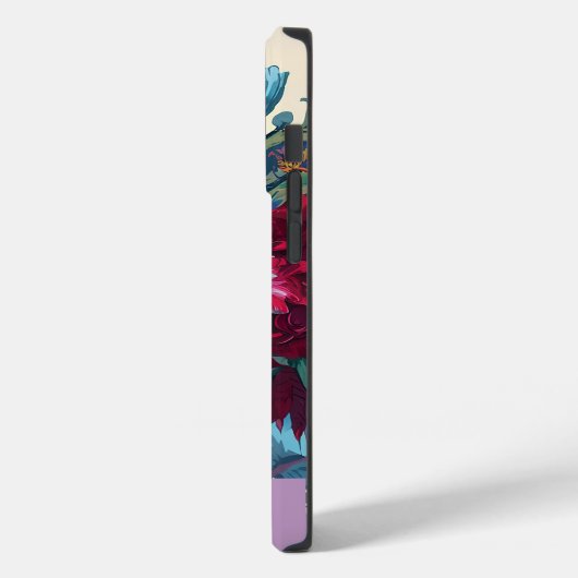 水パーソナライズされた色モノグラムフローラDelight Case-Mate iPhoneケース (裏面 / 左)