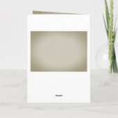 水パーソナライズされた色ユーカリ悔やみや弔慰 カード (裏面)