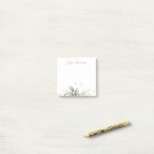 水パーソナライズされた色ユーカリ ポストイット (デスク上)