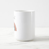 水パーソナライズされた色レインボーマグ コーヒーマグカップ (中央)