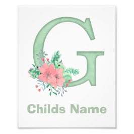 水パーソナライズされた色レターGフォトプリント フォトプリント           