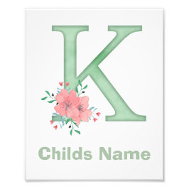 水パーソナライズされた色レターKフォトプリント フォトプリント           