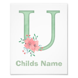 水パーソナライズされた色レターUフォトプリント フォトプリント           