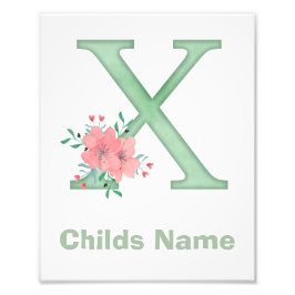 水パーソナライズされた色レターXフォトプリント フォトプリント           