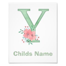 水パーソナライズされた色レターYフォトプリント フォトプリント           