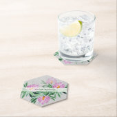 水パーソナライズされた色ロータスフラワープロフェッショナル ペーパーコースター (インサイチュ)