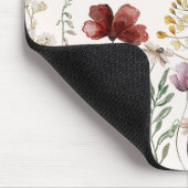 水パーソナライズされた色ワイルドフラワーかわいらしフローラ マウスパッド (コーナー)