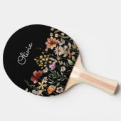 水パーソナライズされた色ワイルドフラワーかわいらしフローラ 卓球ラケット (横)