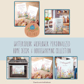 水パーソナライズされた色ワイルドフラワーフィールド フリースブランケット