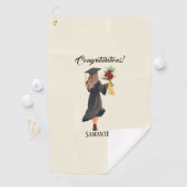水パーソナライズされた色卒業 ゴルフタオル (インサイチュ)