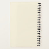 水パーソナライズされた色卒業 ノートブック (裏面)