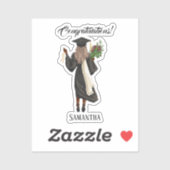 水パーソナライズされた色卒業(10) シール (シート)