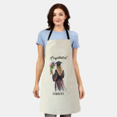 水パーソナライズされた色卒業(11) エプロン (着用した状態)