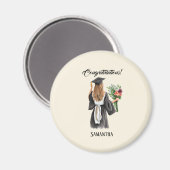 水パーソナライズされた色卒業(12) マグネット (正面/裏面)